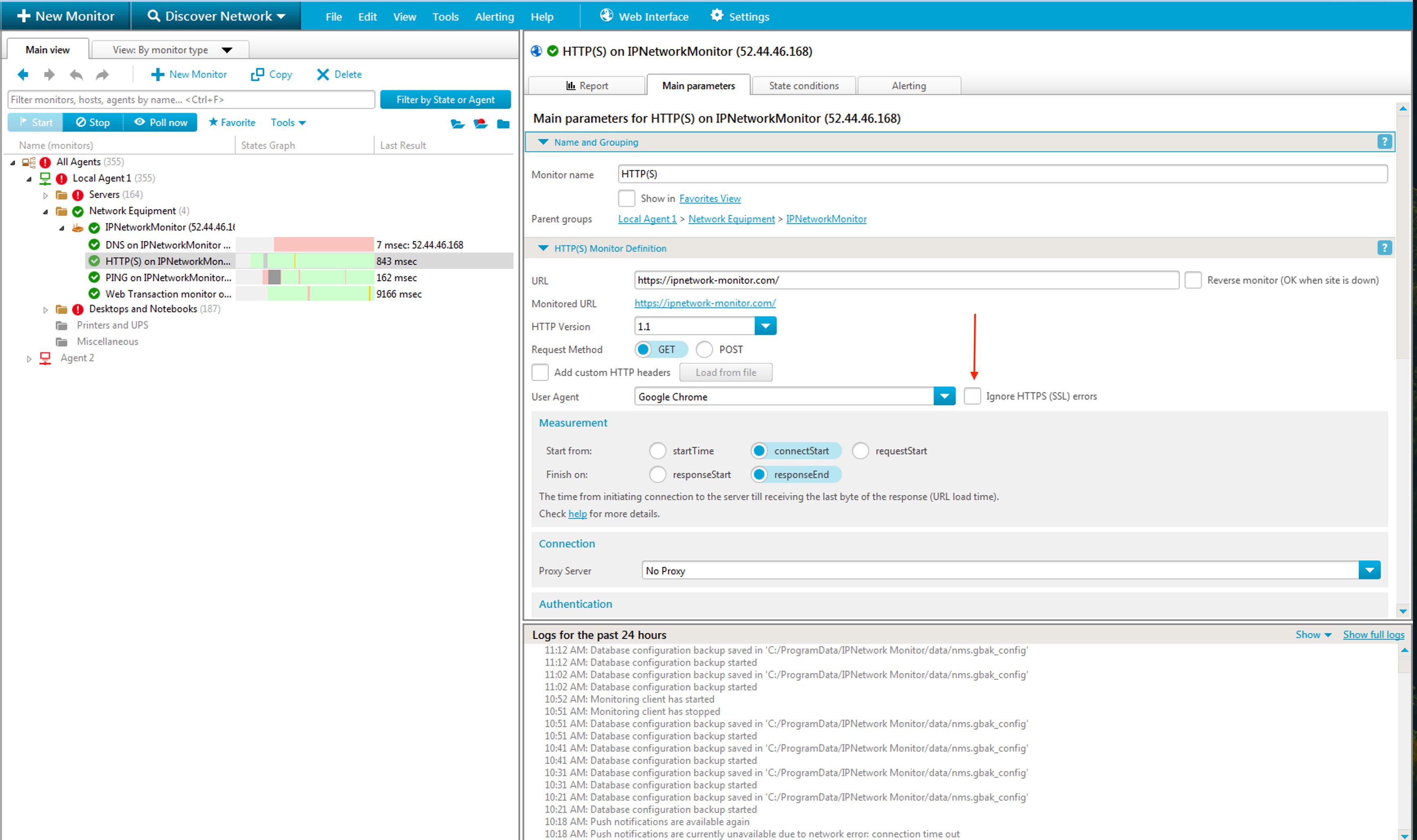 HTTP(S) monitor - Main parameters