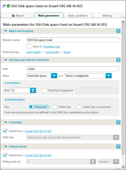 Disk Space: Windows Interface Screenshot
