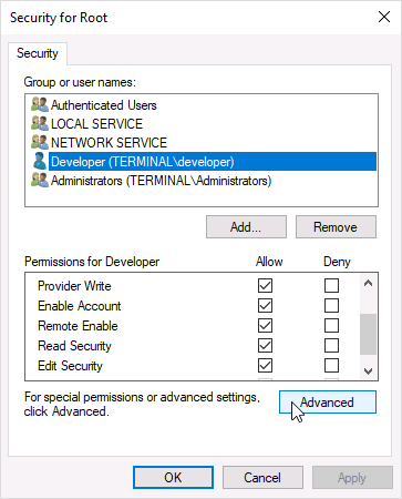 Assign permissions